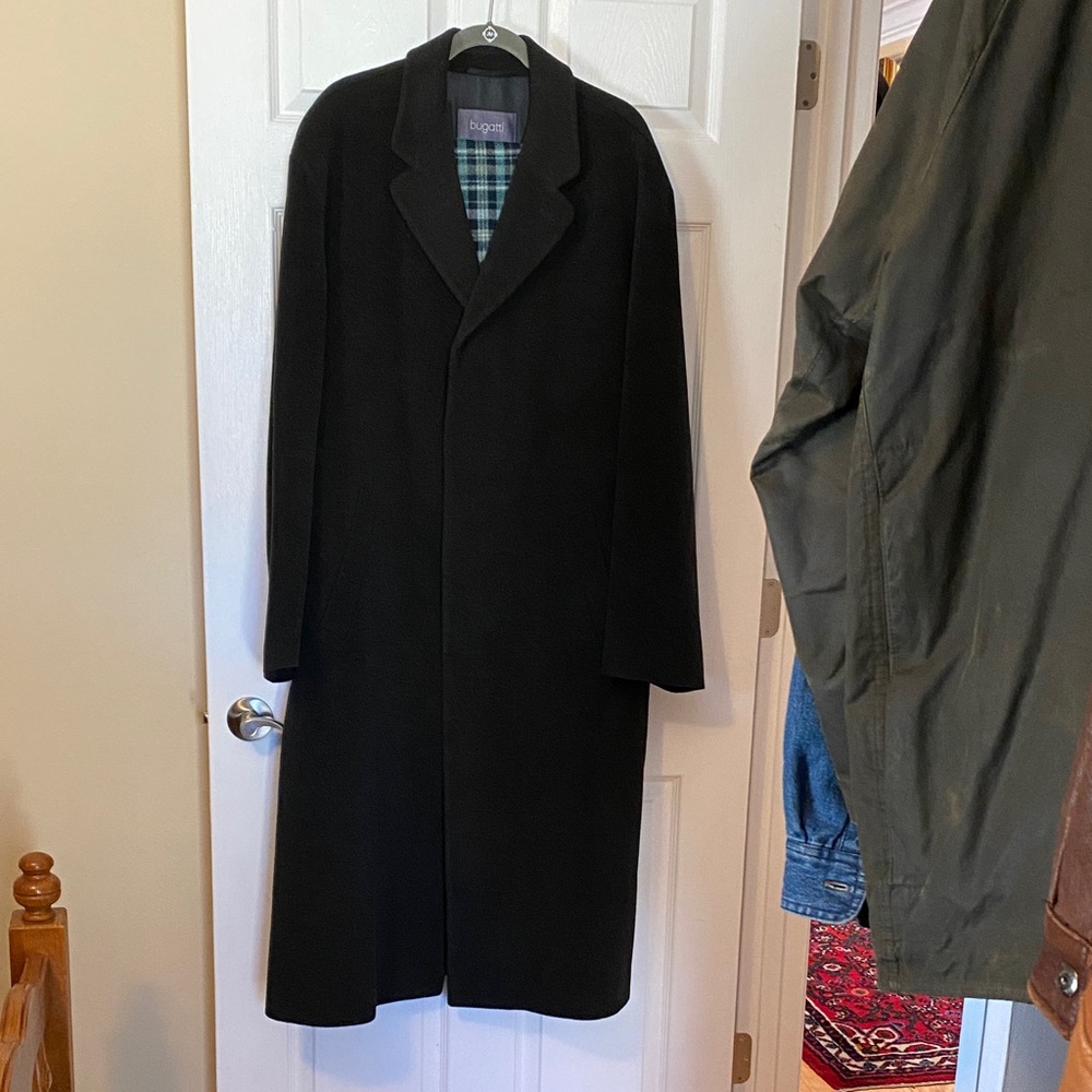 Bugatti Black Men's Trench Coat